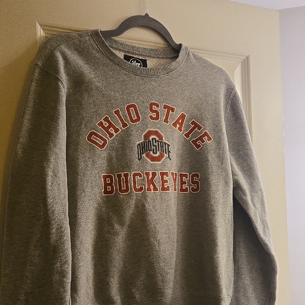 47 Gray Ohio State Buckeyes Crewneck Sweatershirt small